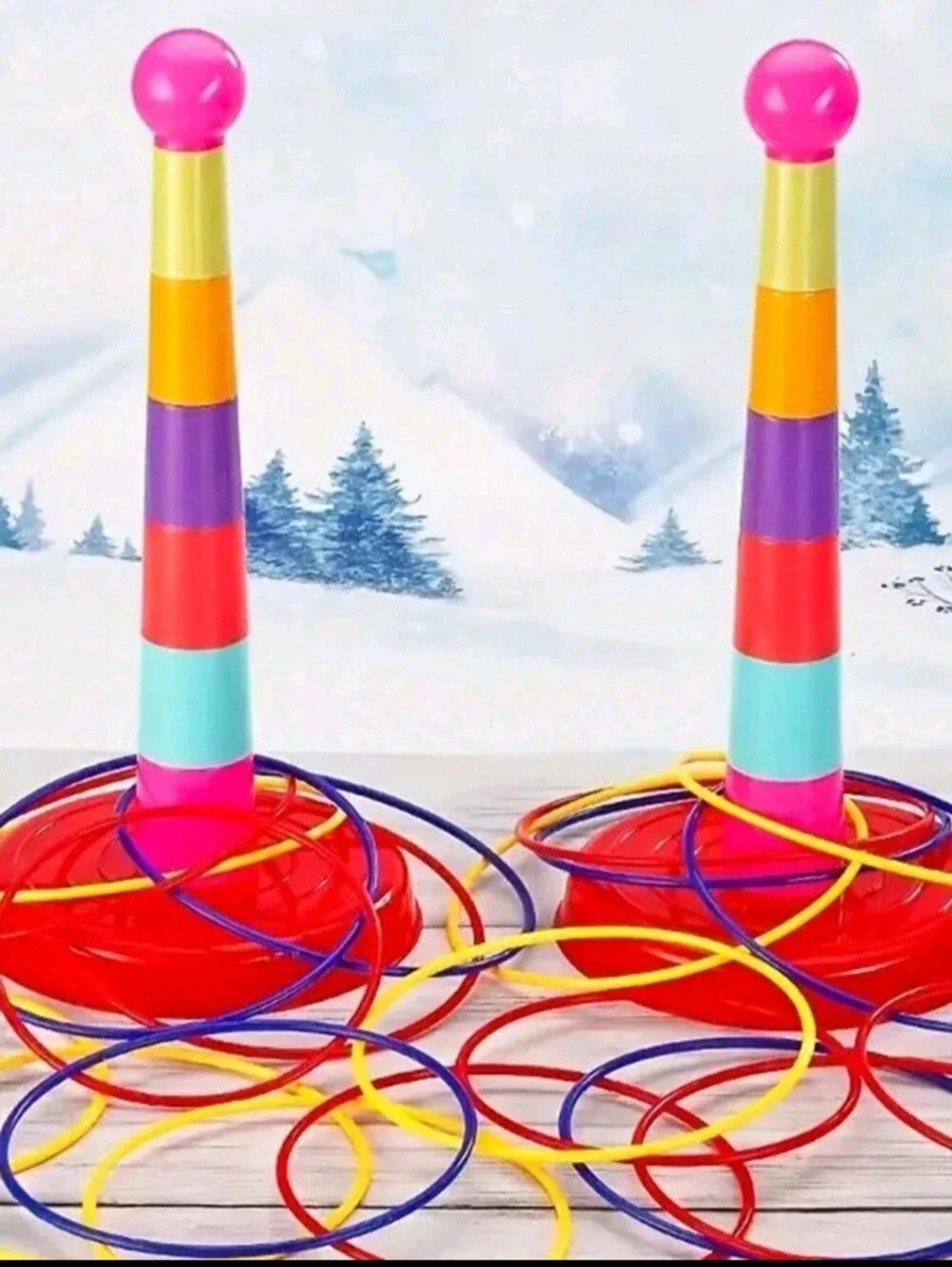 Two Sets Plus 18 Rings- Throw Hoop Toys interaction Indoor&outdoor Puzzle Hoop